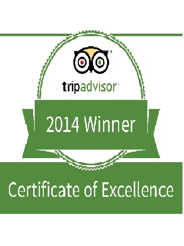Tripadvisor Certificate of Excellence 2014